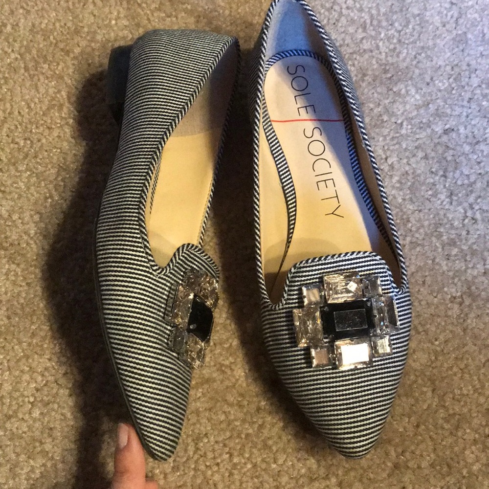 Sole Society bejeweled flats